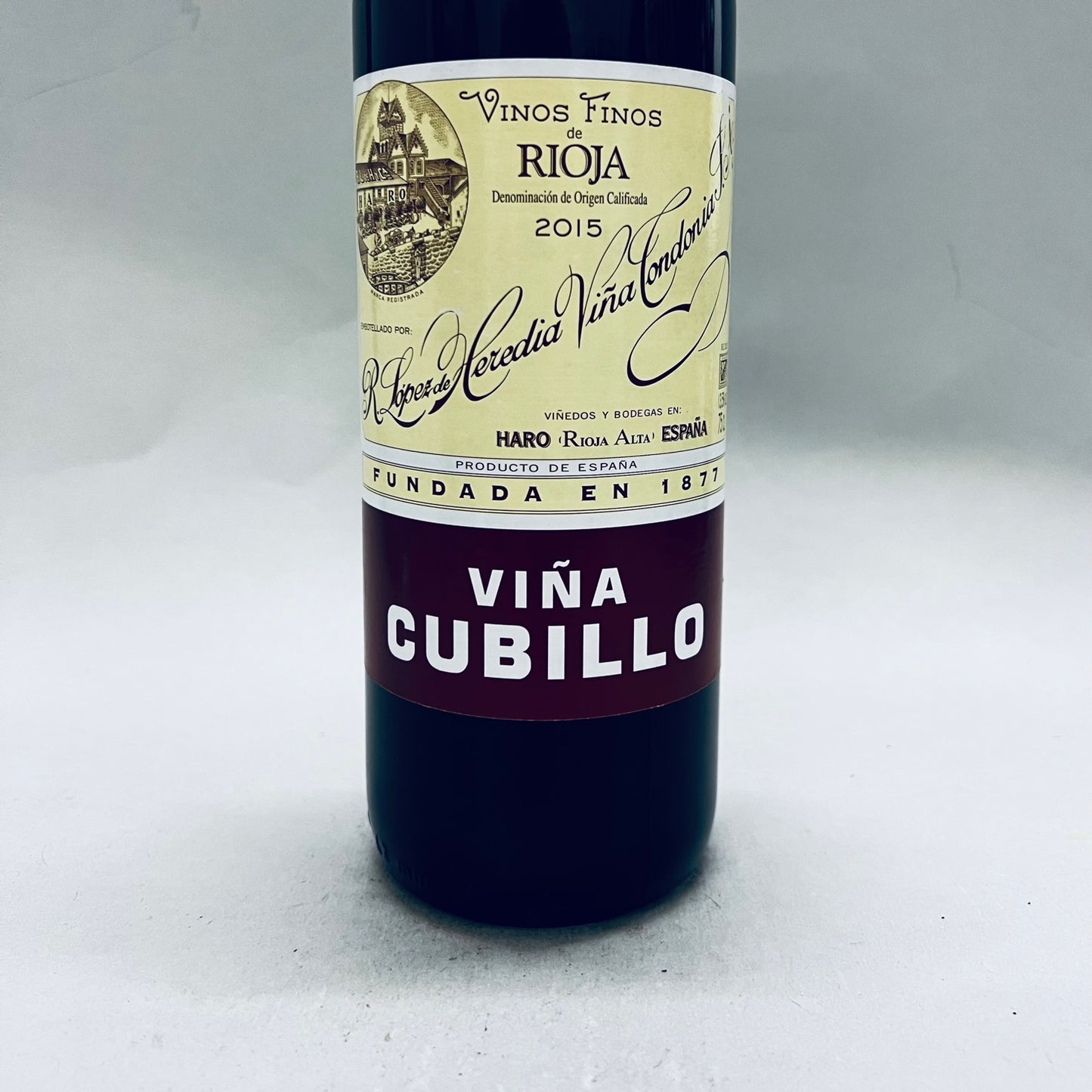 2015 Lopez de Heredia Vina Cubillo Crianza