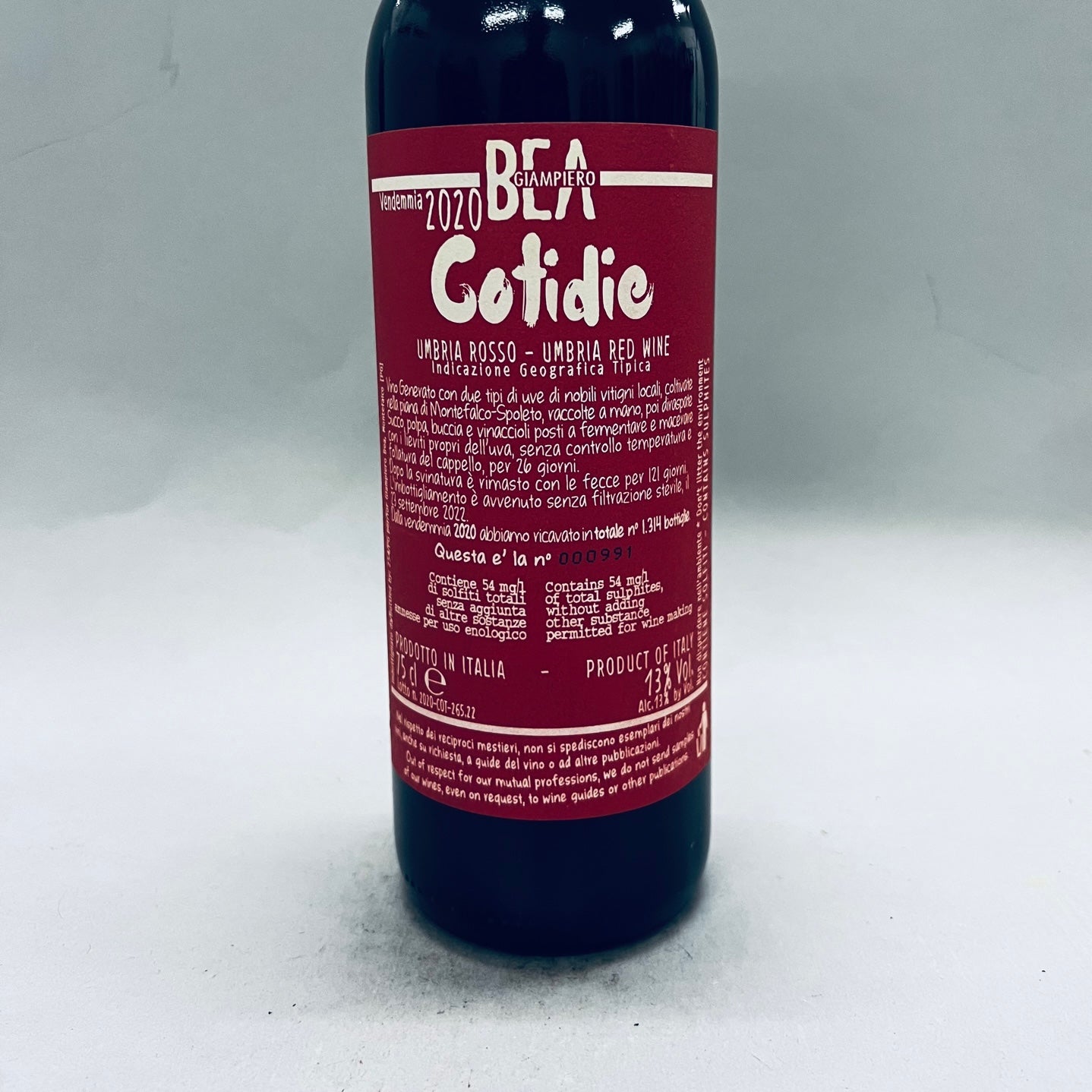 2020 Paolo Bea Cotidie Rosso