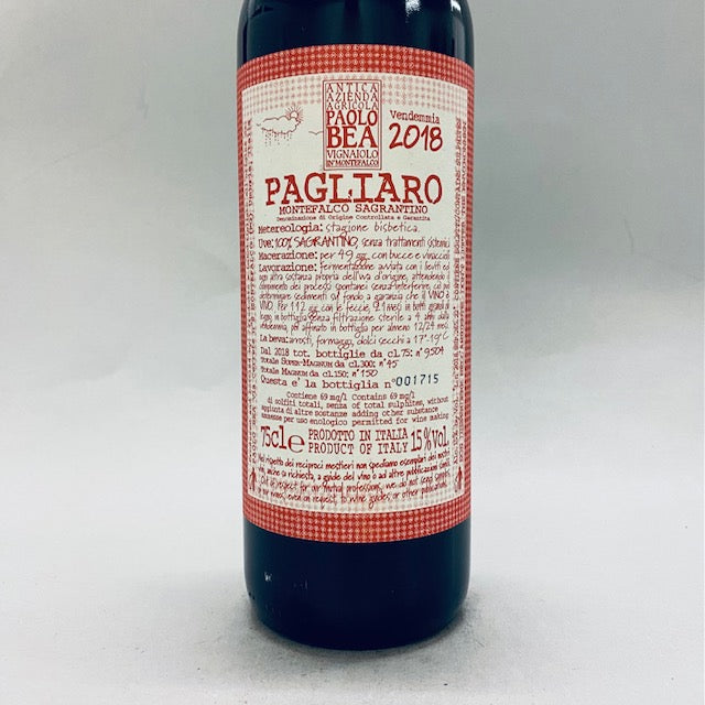 2018 Paolo Bea Pagliaro Montefalco