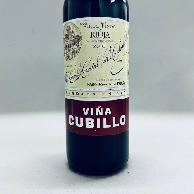 2016 Lopez de Heredia Vina Cubillo Crianza