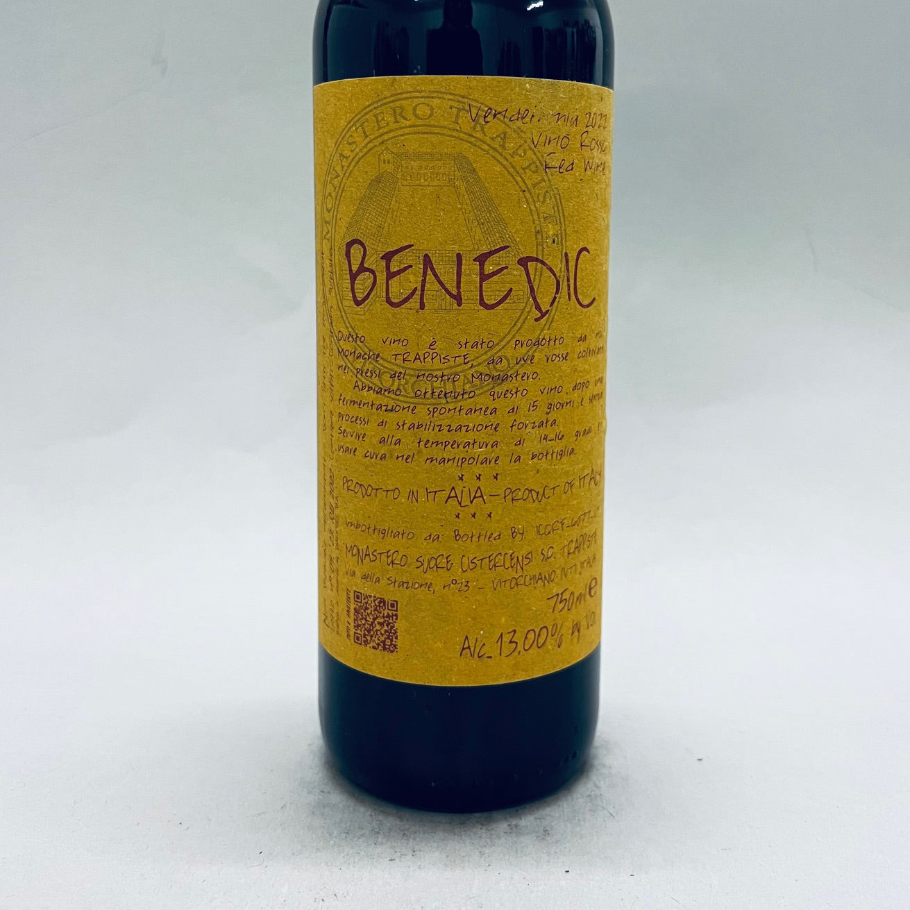 2022 Monastero Suore Cistercensi Benedic Lazio Rosso