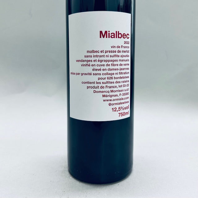 2022 Ormiale Malbec