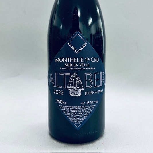 2022 Julien Altaber Monthelie 1st Cru Sur la Velle Pinot Noir